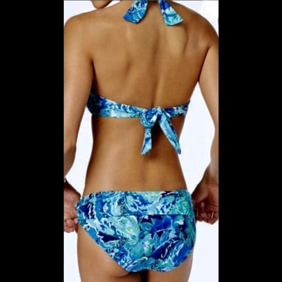 Lauren Ralph Lauren Blue Paisley bikini. NWT - Picture 5 of 12